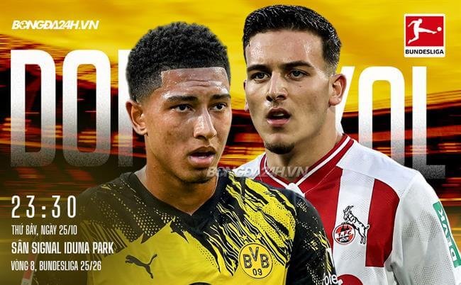 Nhận định bóng đá Dortmund vs FC Köln 23h30 25/10/2025